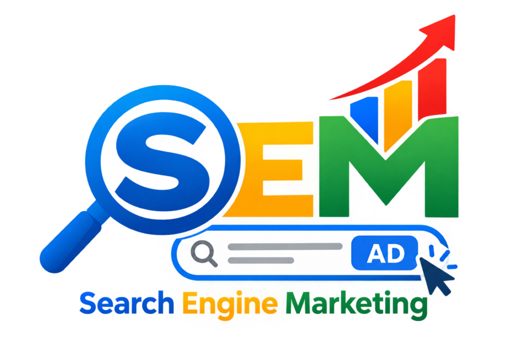 colourful sem growth marketing logo