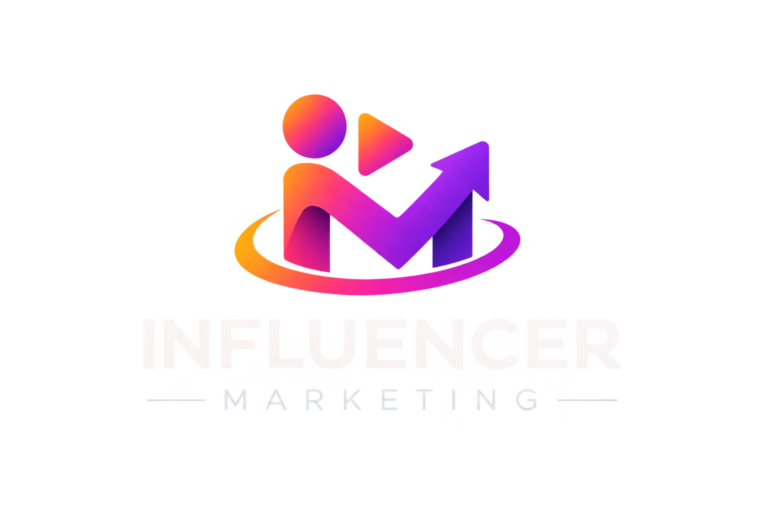 influencer marketing gradient logo